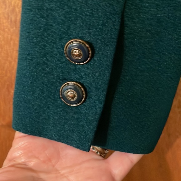Beautiful vintage, Kasper A.S.L.Petite winter green jacket,  (mlb) - Picture 6 of 11
